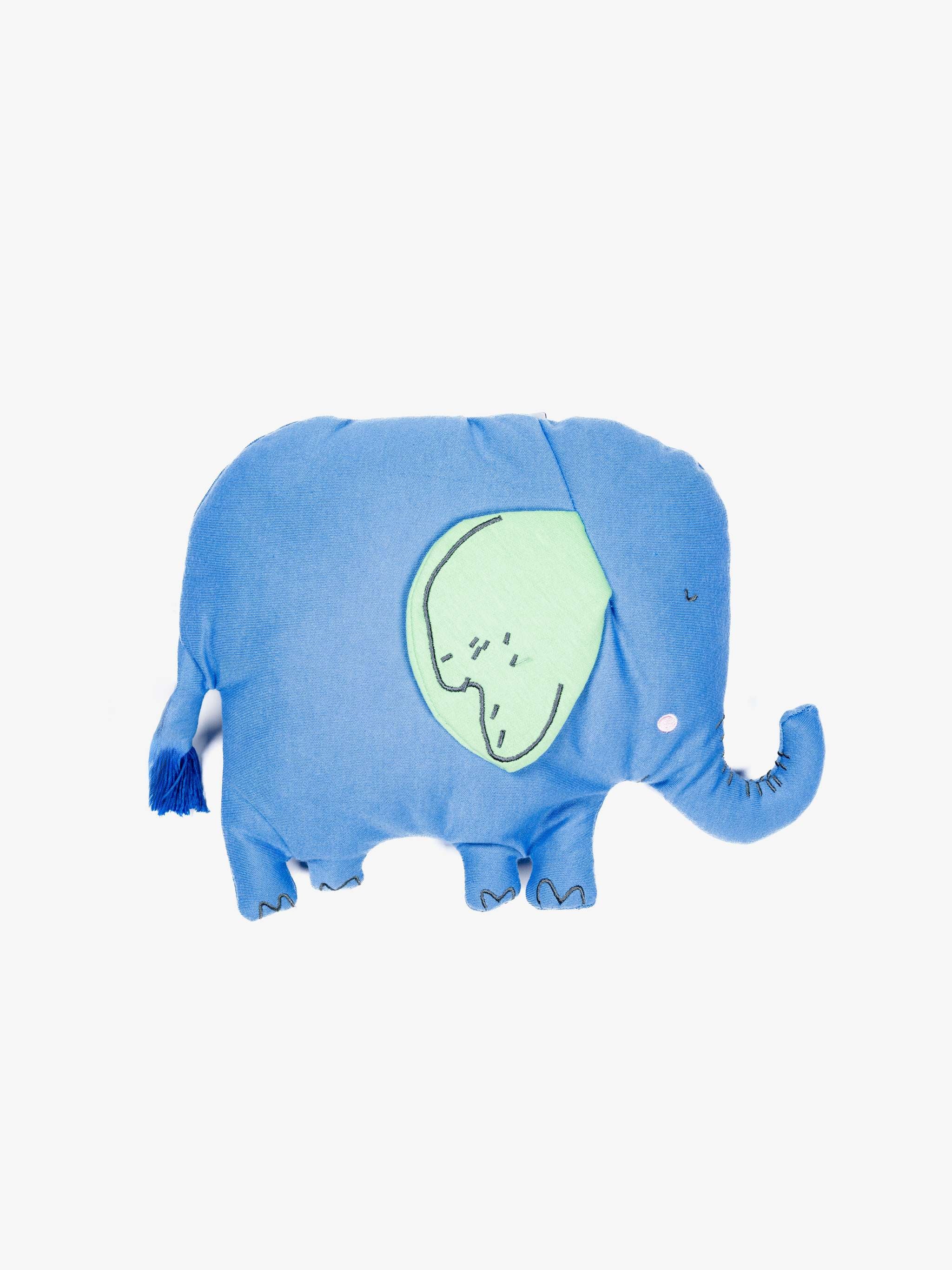 Cojín Emma el Elefante, color azul