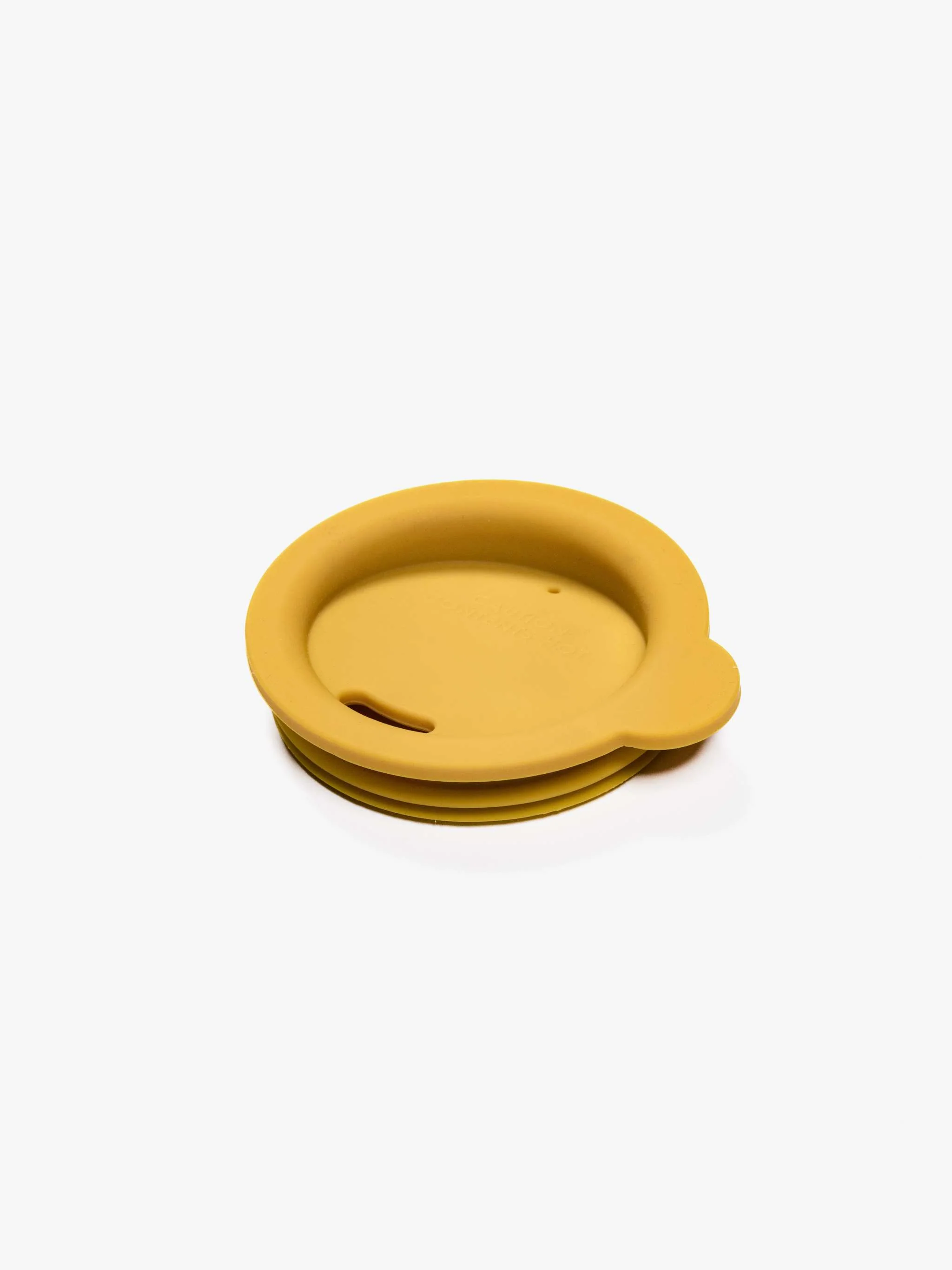 Tapa de silicón para termos, color amarillo - Image 2