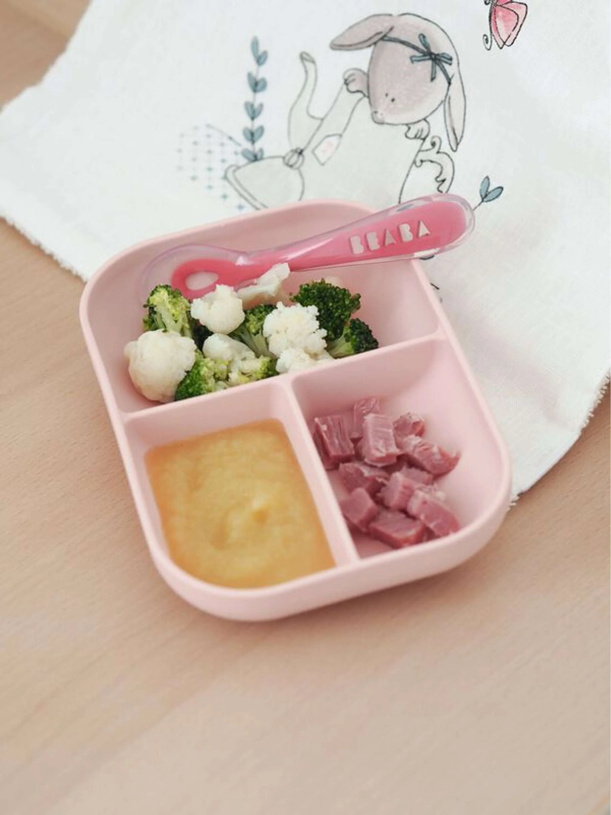 Juego de plato y cuchara de silicona - Image 2