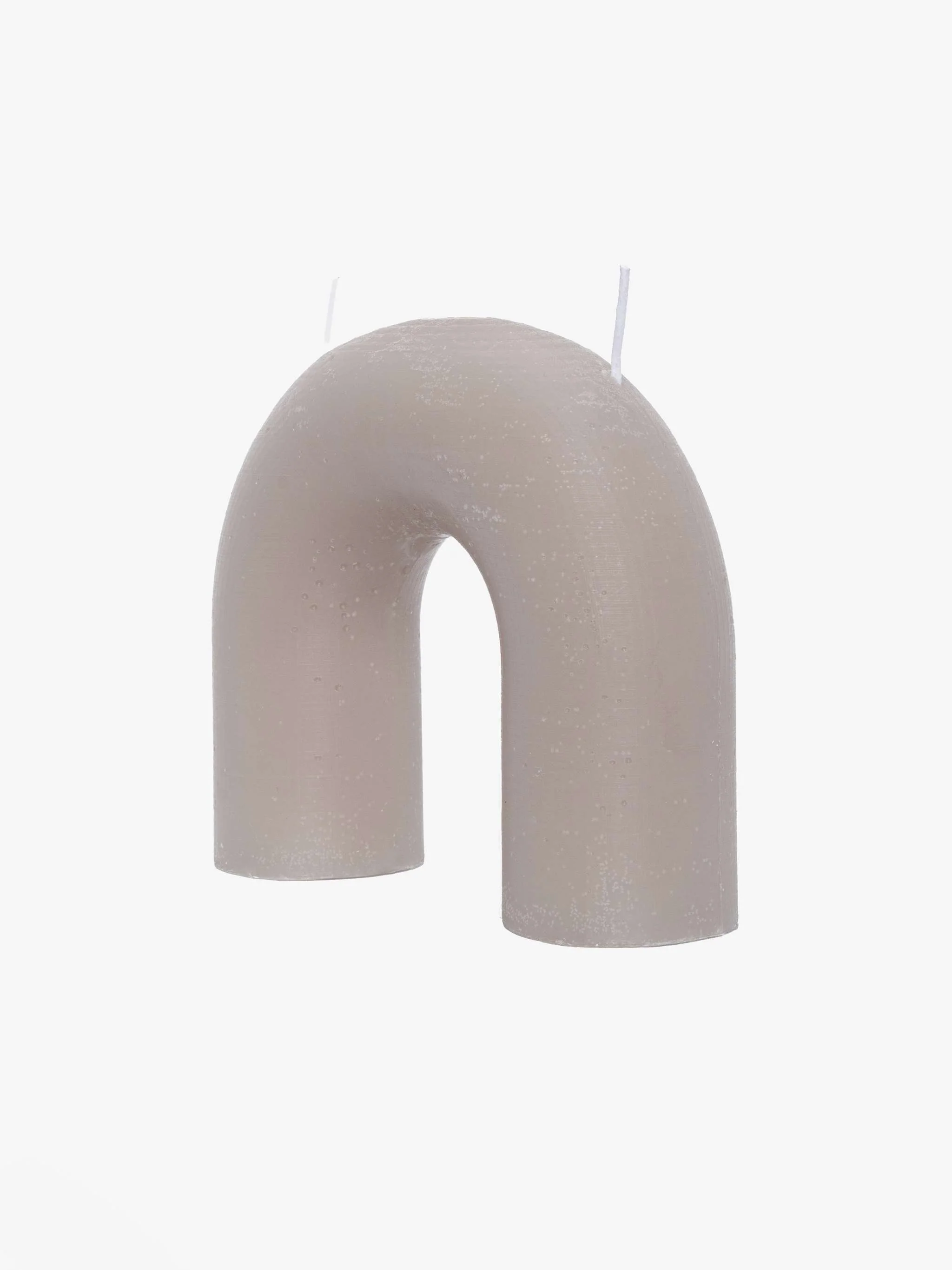 Vela decorativa, Bend, color gris - Image 2