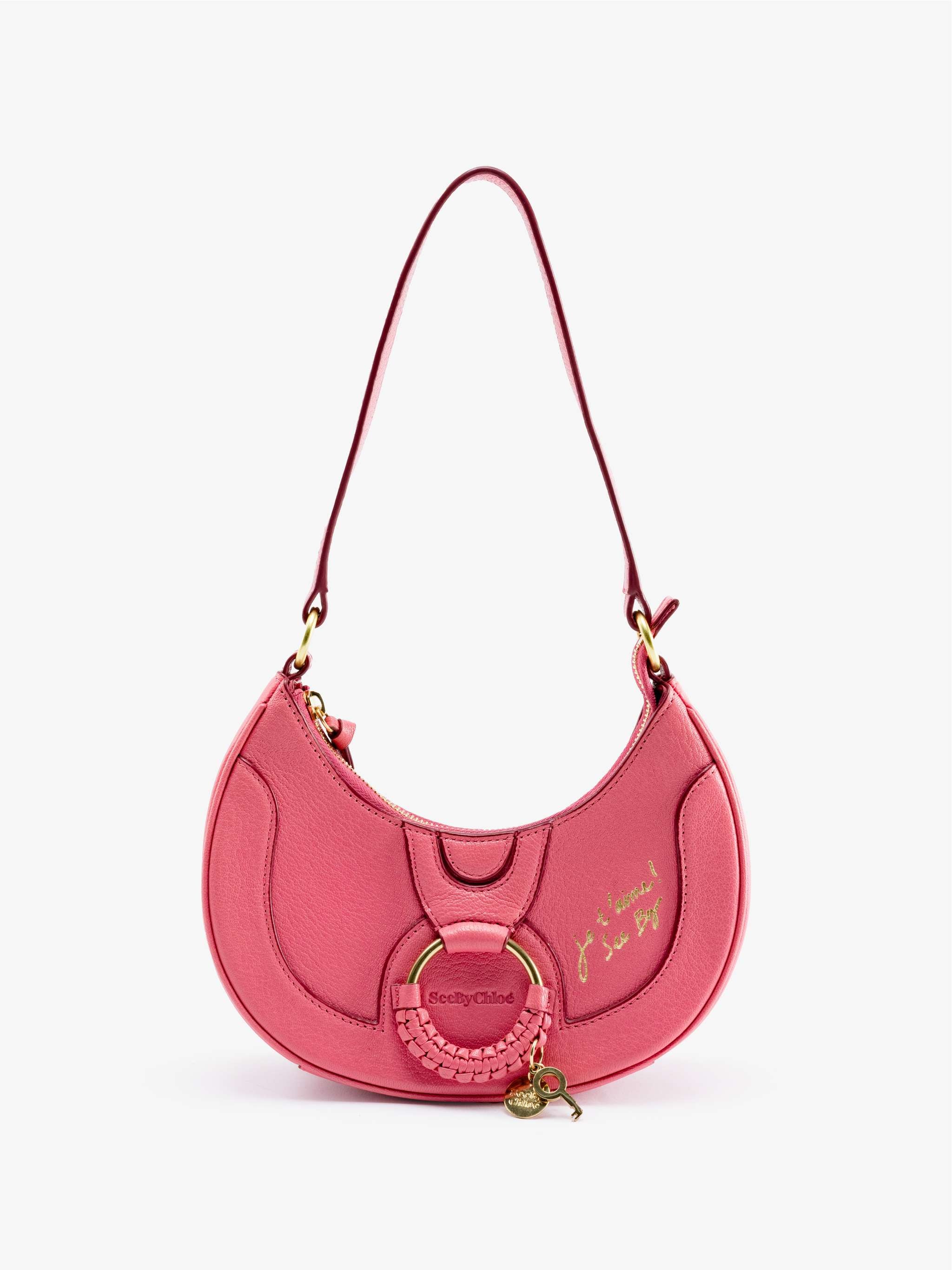 Bolso de hombro Chloe Hana Half-Moon, color Rosado, para Damas