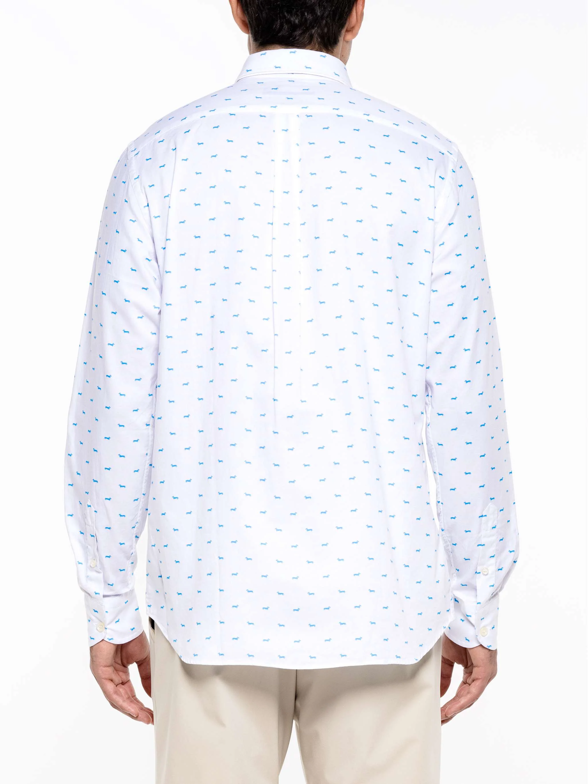 Camisa manga larga casual, color blanco, para Caballeros - Image 4