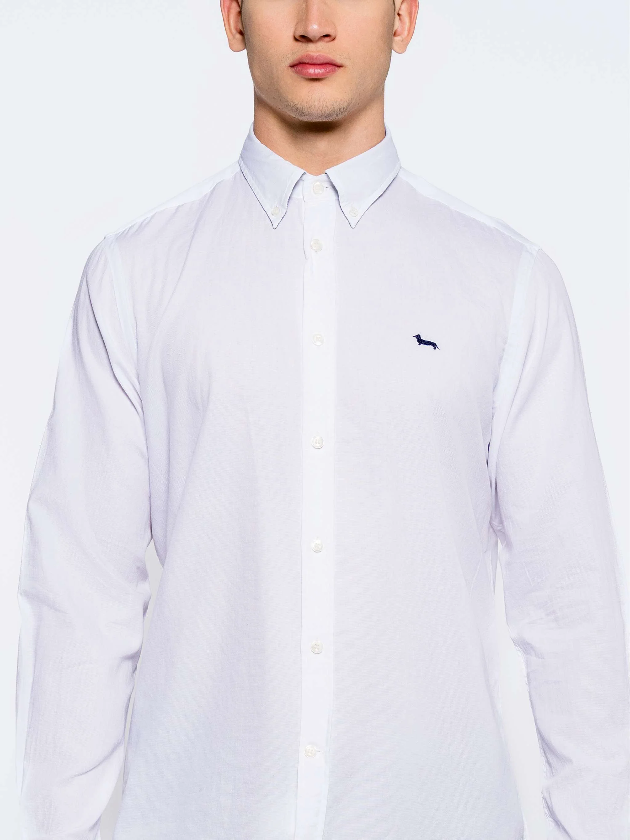 Camisa casual, color blanco, para Caballeros