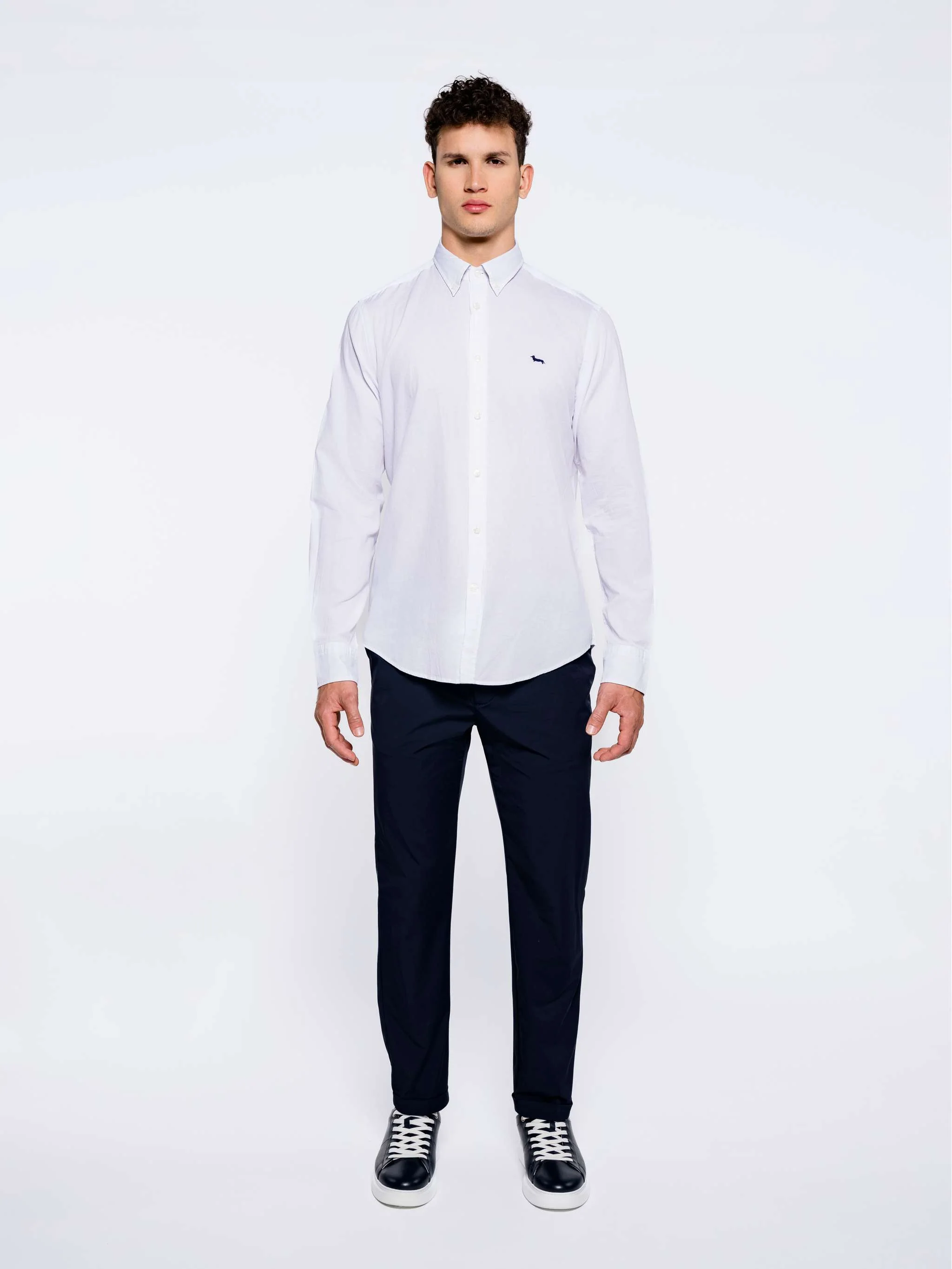 Camisa casual, color blanco, para Caballeros - Image 3