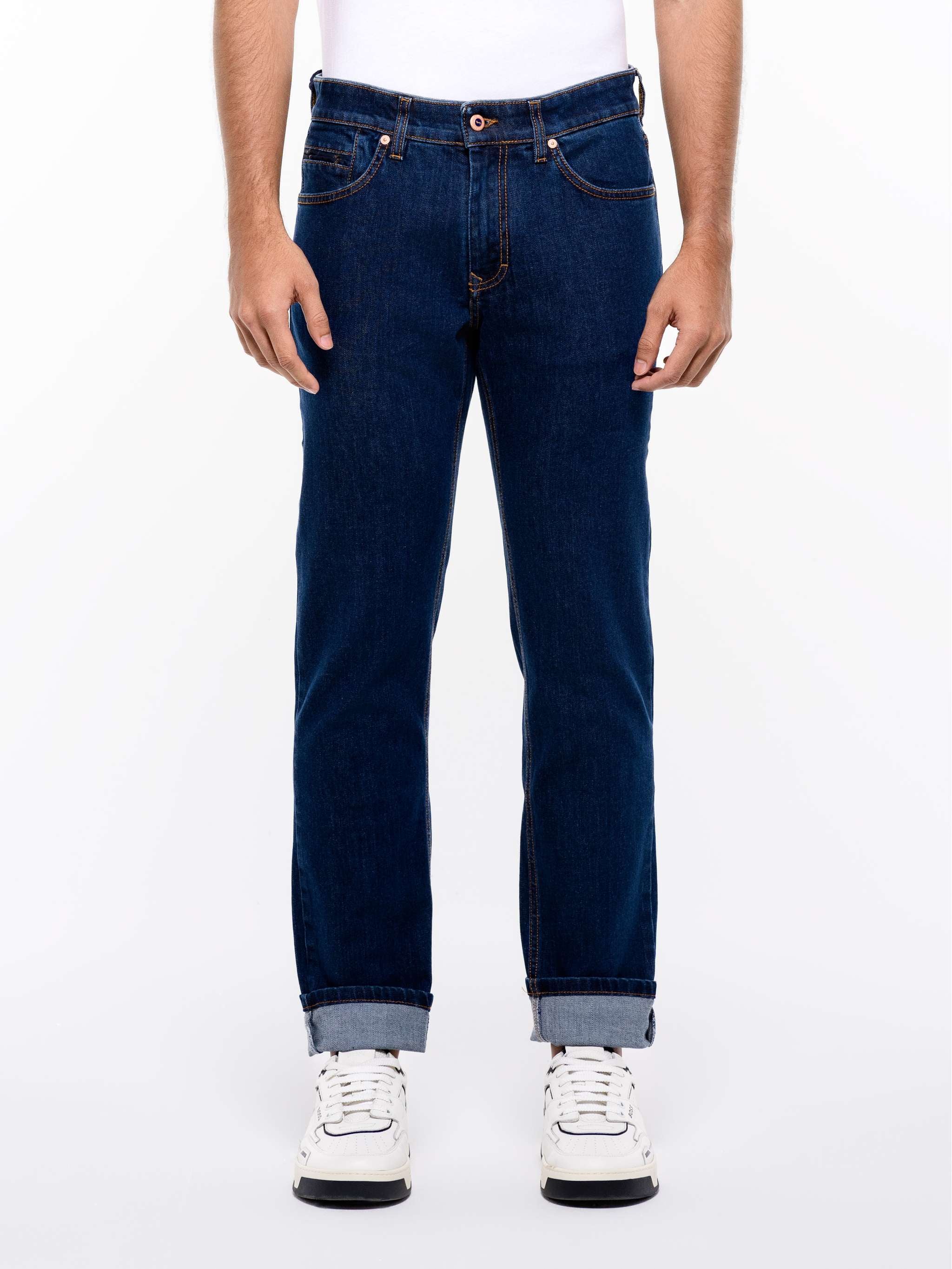 Jean Slim Fit casual, color azul, para Caballeros