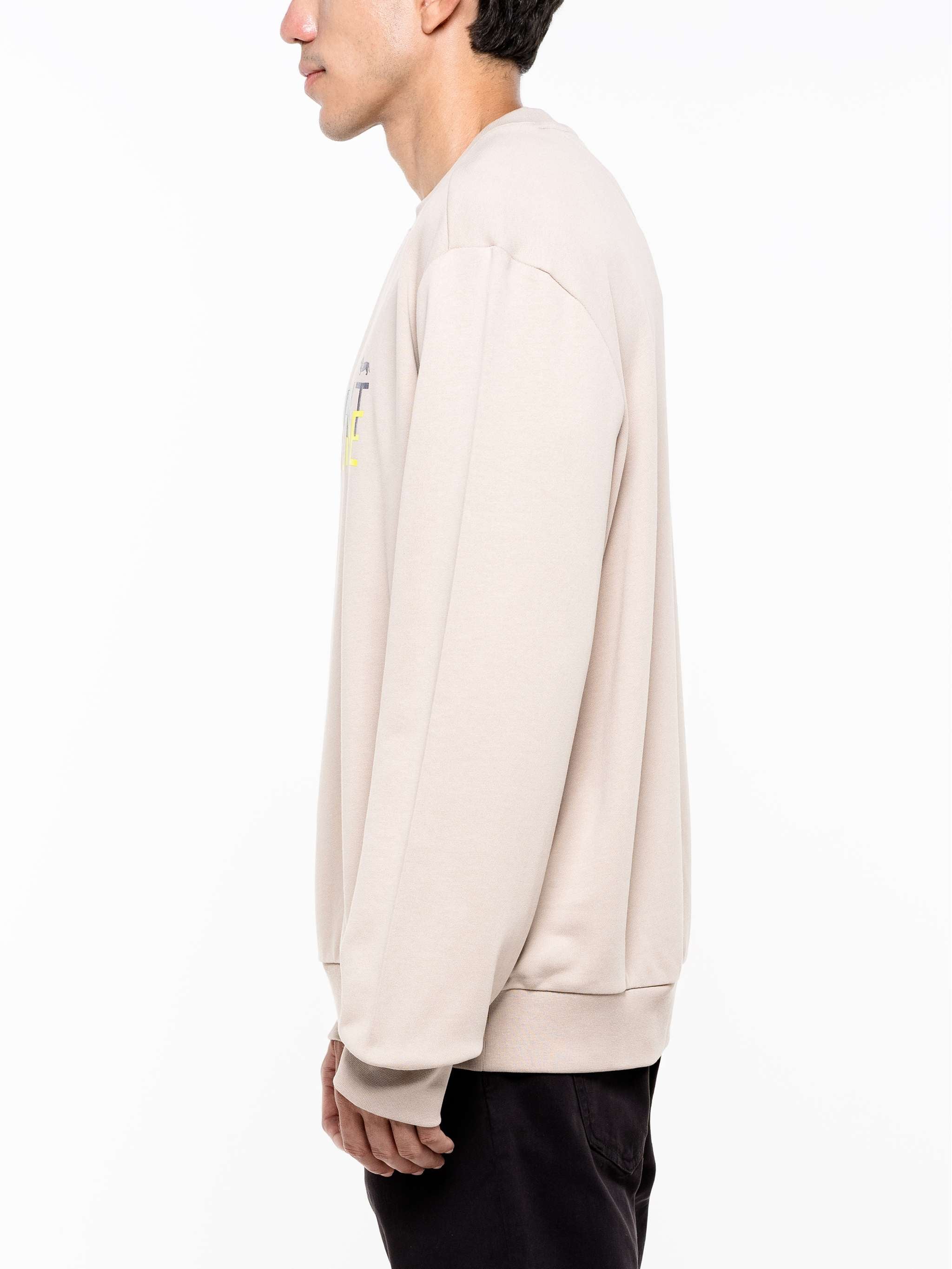 Suéter casual estampado, color beige, para Caballeros - Image 5