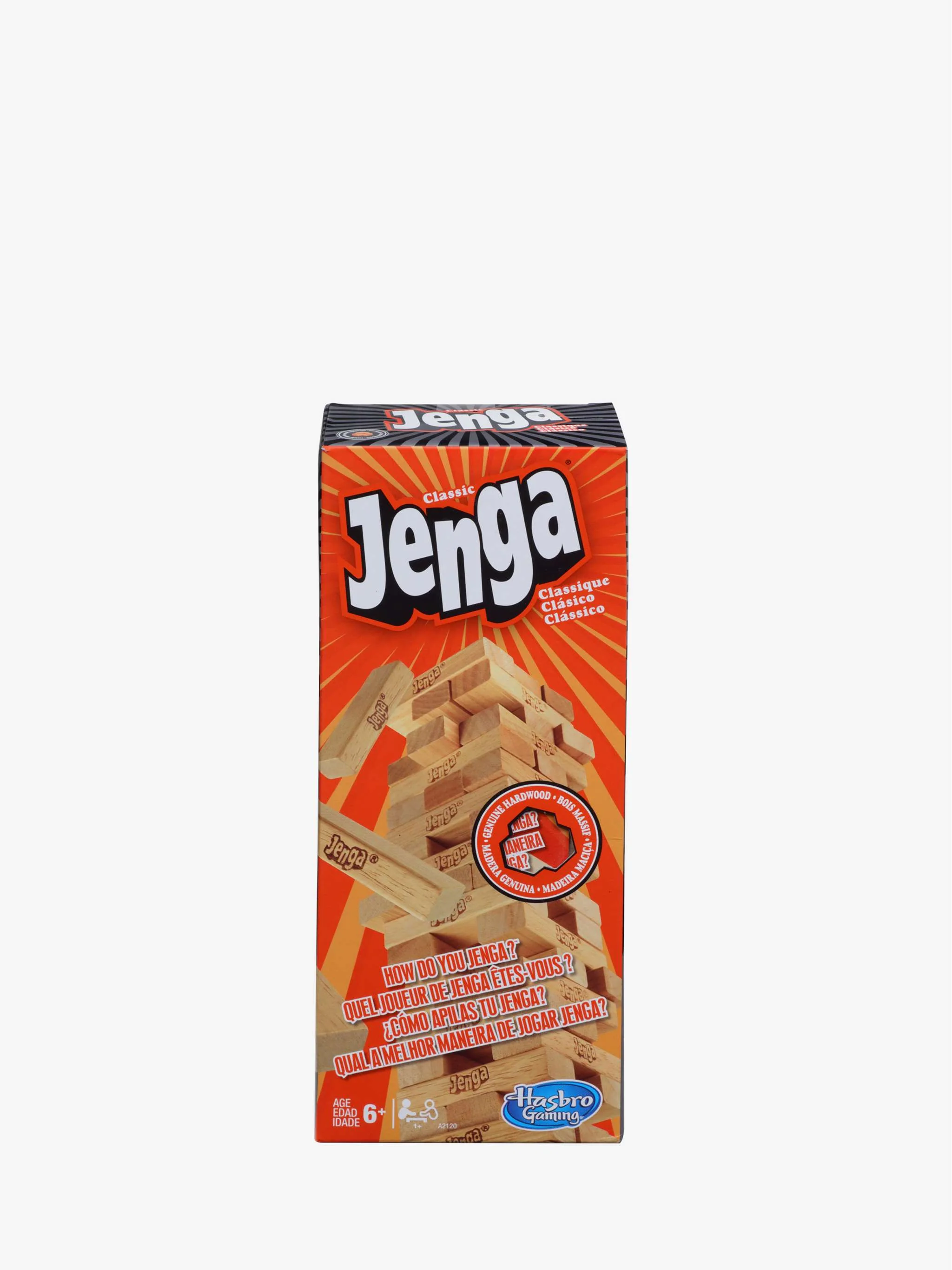 Juguete Jenga clásico, juego de destreza y equilibrio, para Niños
