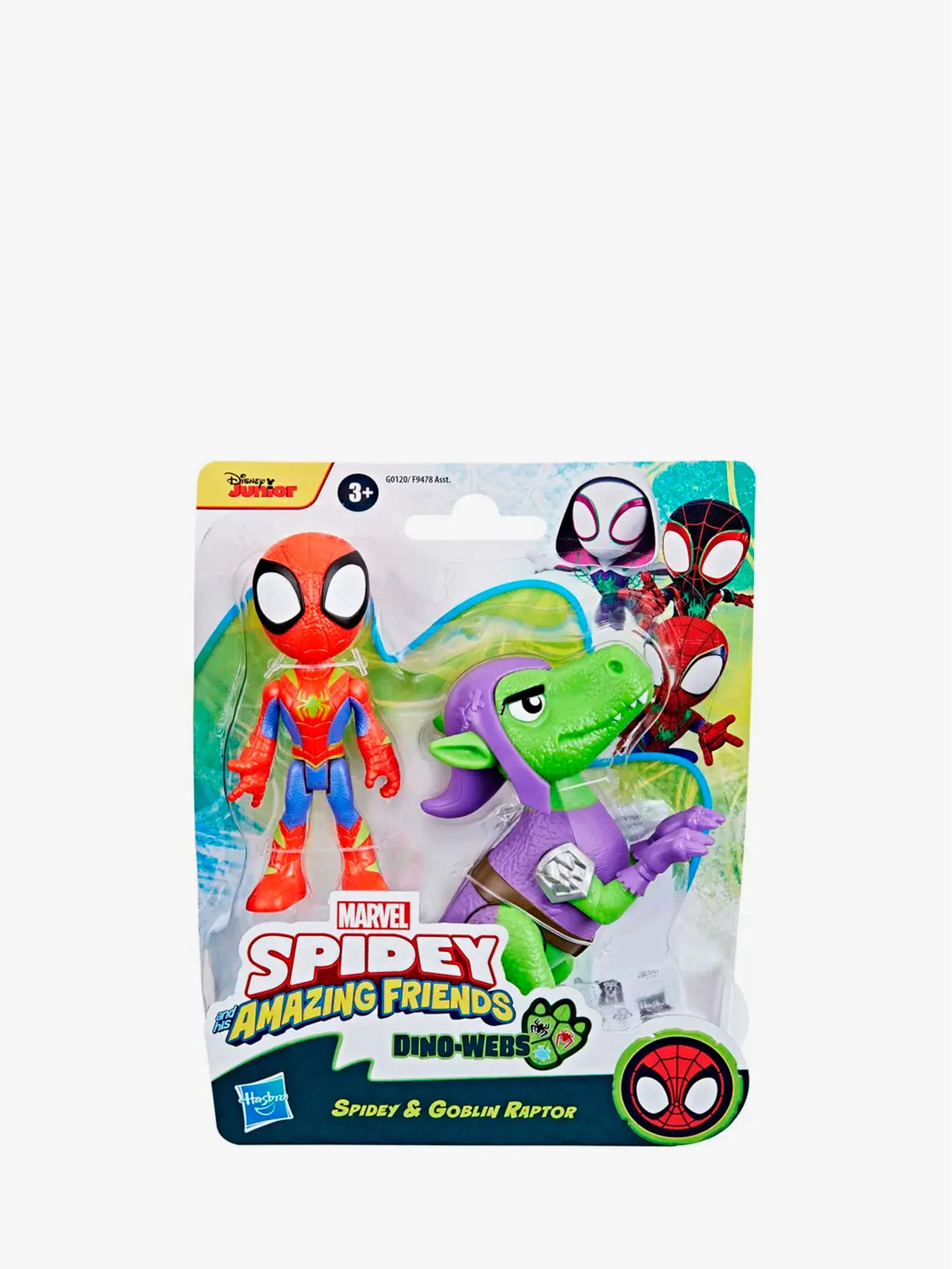 Juguete Spidey Amazing Friends Dino Webs - Spider Man, figura/vehículo y juego de acción, Para Niño