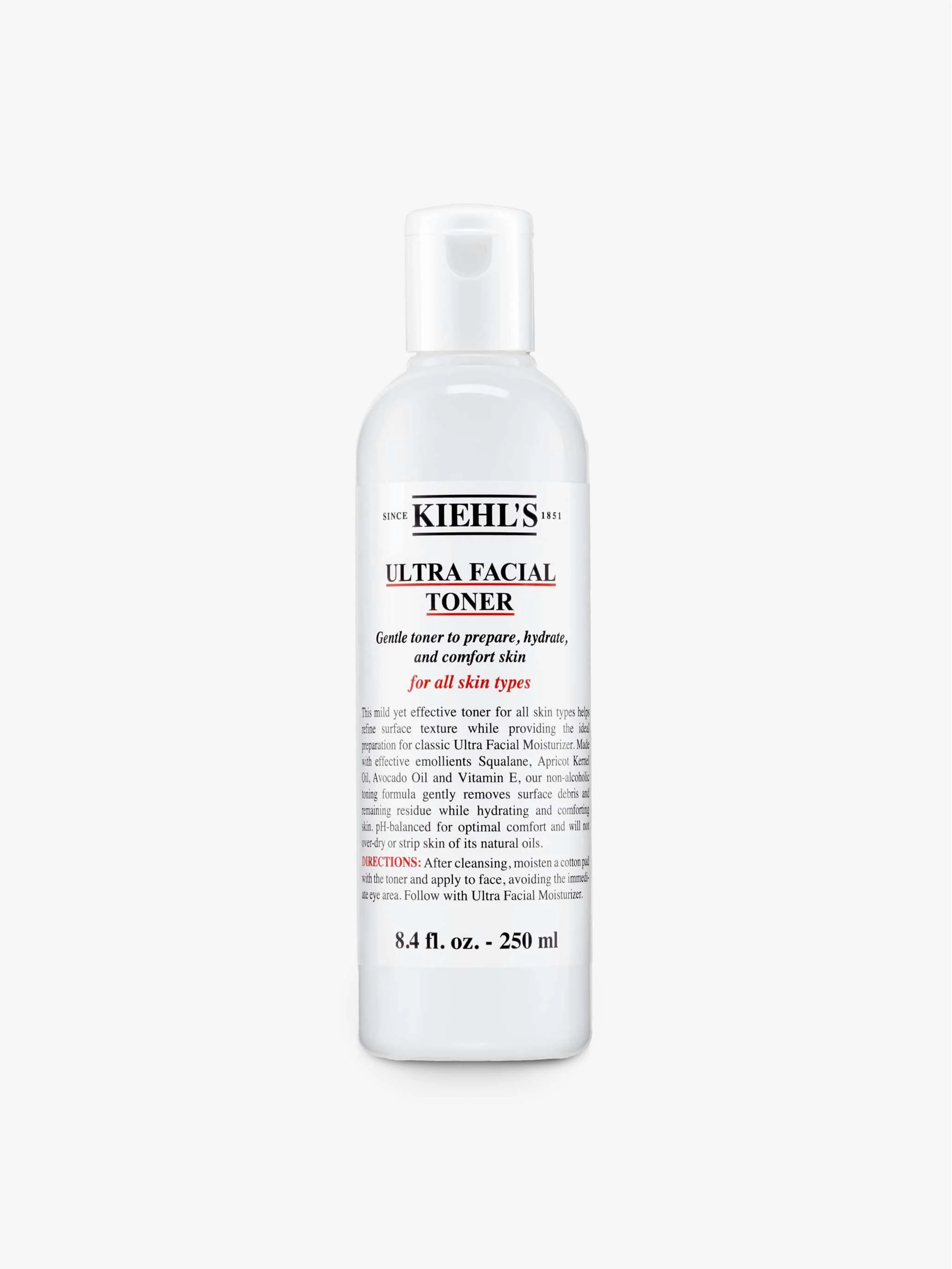 Tónico facial Ultra 250ml, apto para todas las pieles, hidratación profunda