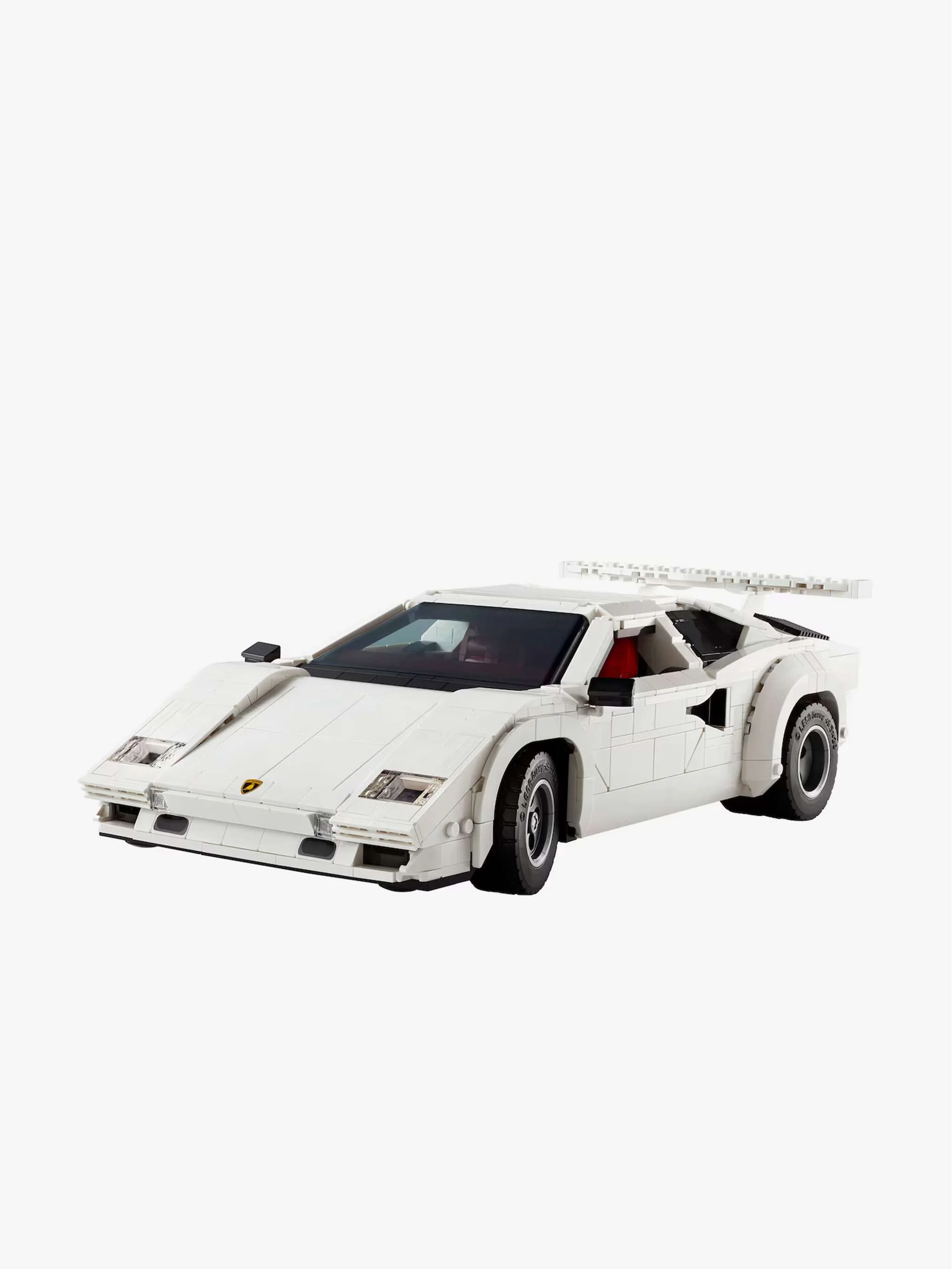 Juguete  Icons - Lamborghini Countach 5000 Quattrovalvole, construcción de coche icónico y exhibición, para Niños
