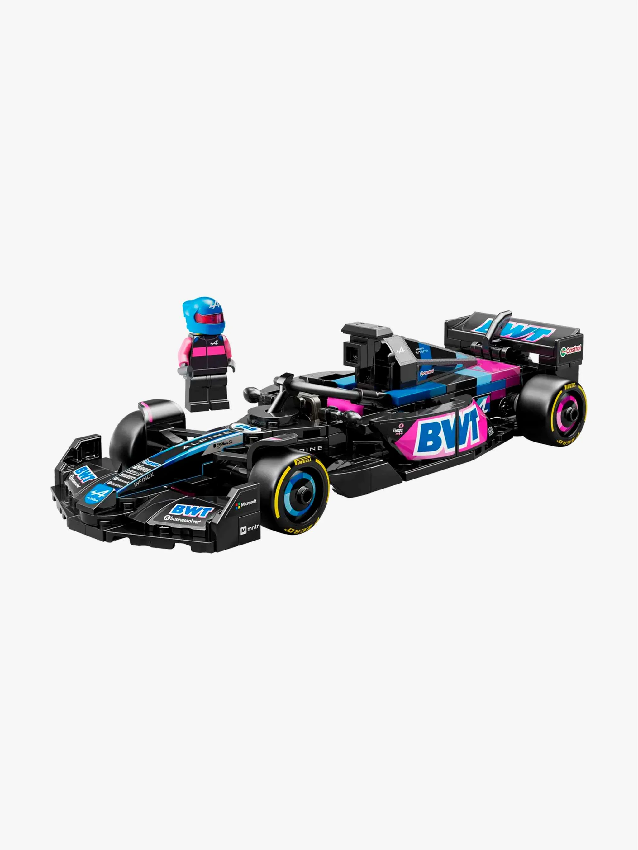 Juguete Speed Champions - BWT Alpine F1 Team A524 Race Car, construcción de coche de carreras y colección, para Niños