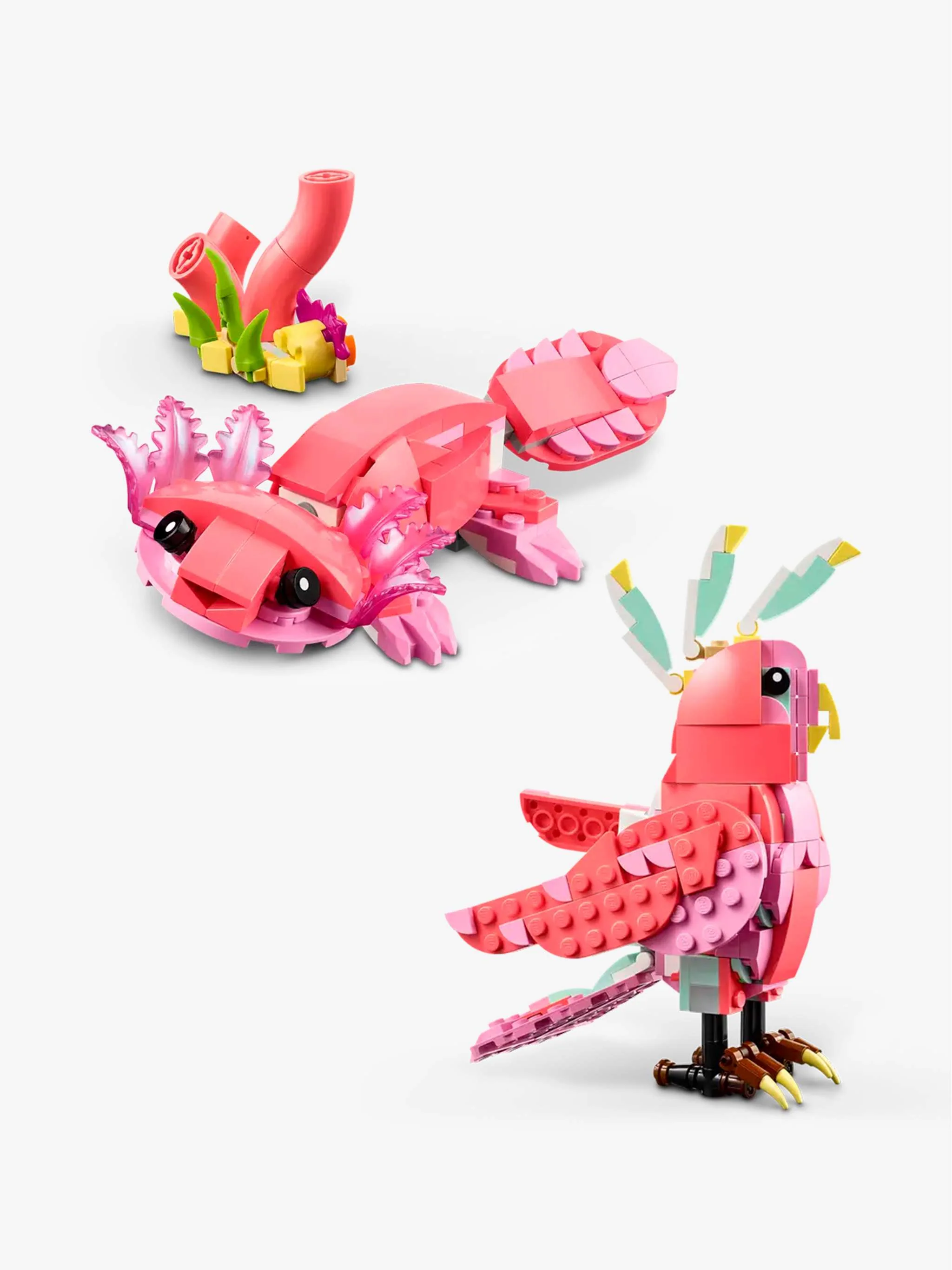 Juguete Wild Animals - Pink Flamingo, construcción de animal y juego decorativo, para Niños - Image 2