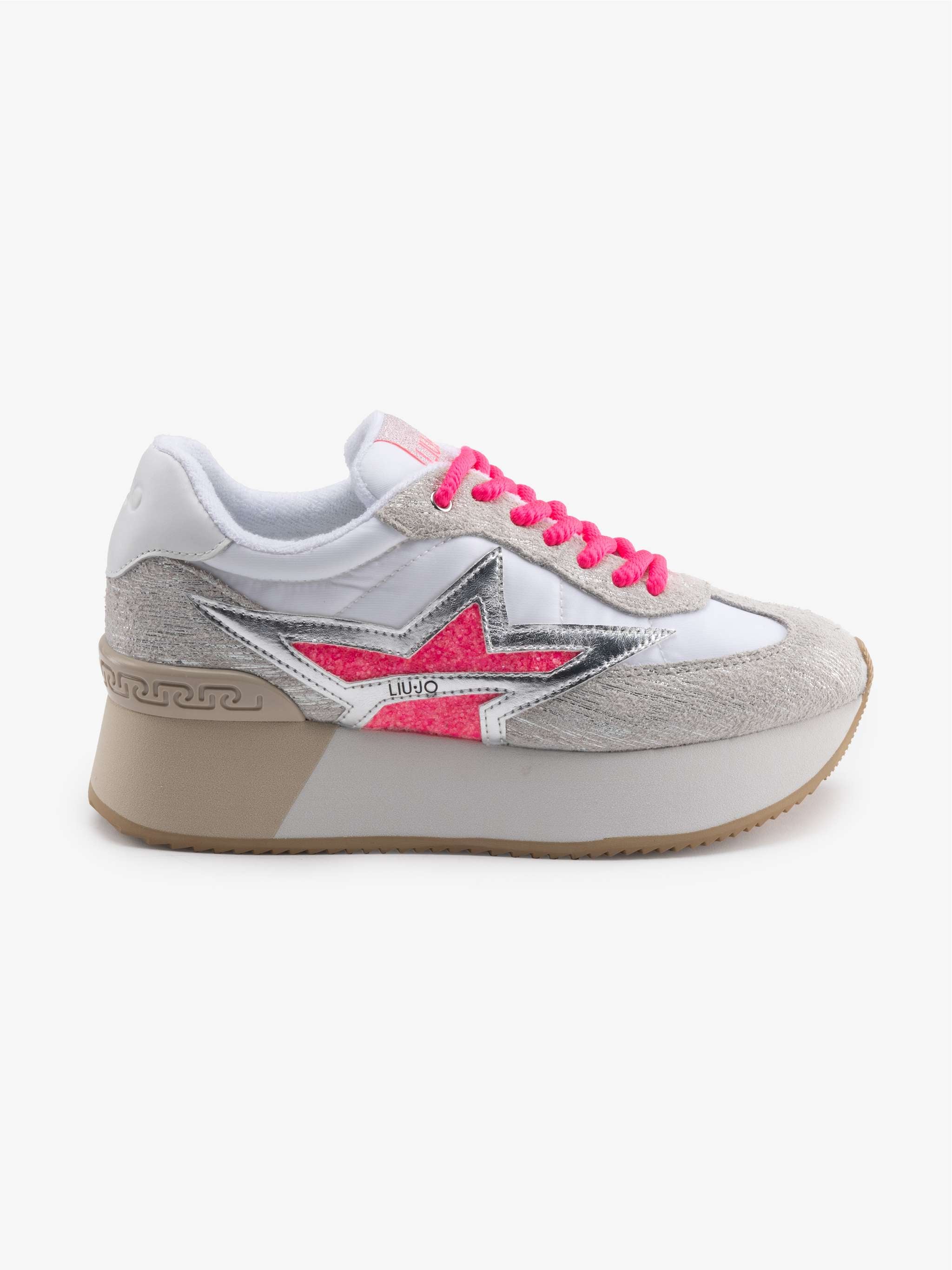Zapatos Dreamy 03, color Blanco con Gris, para Damas