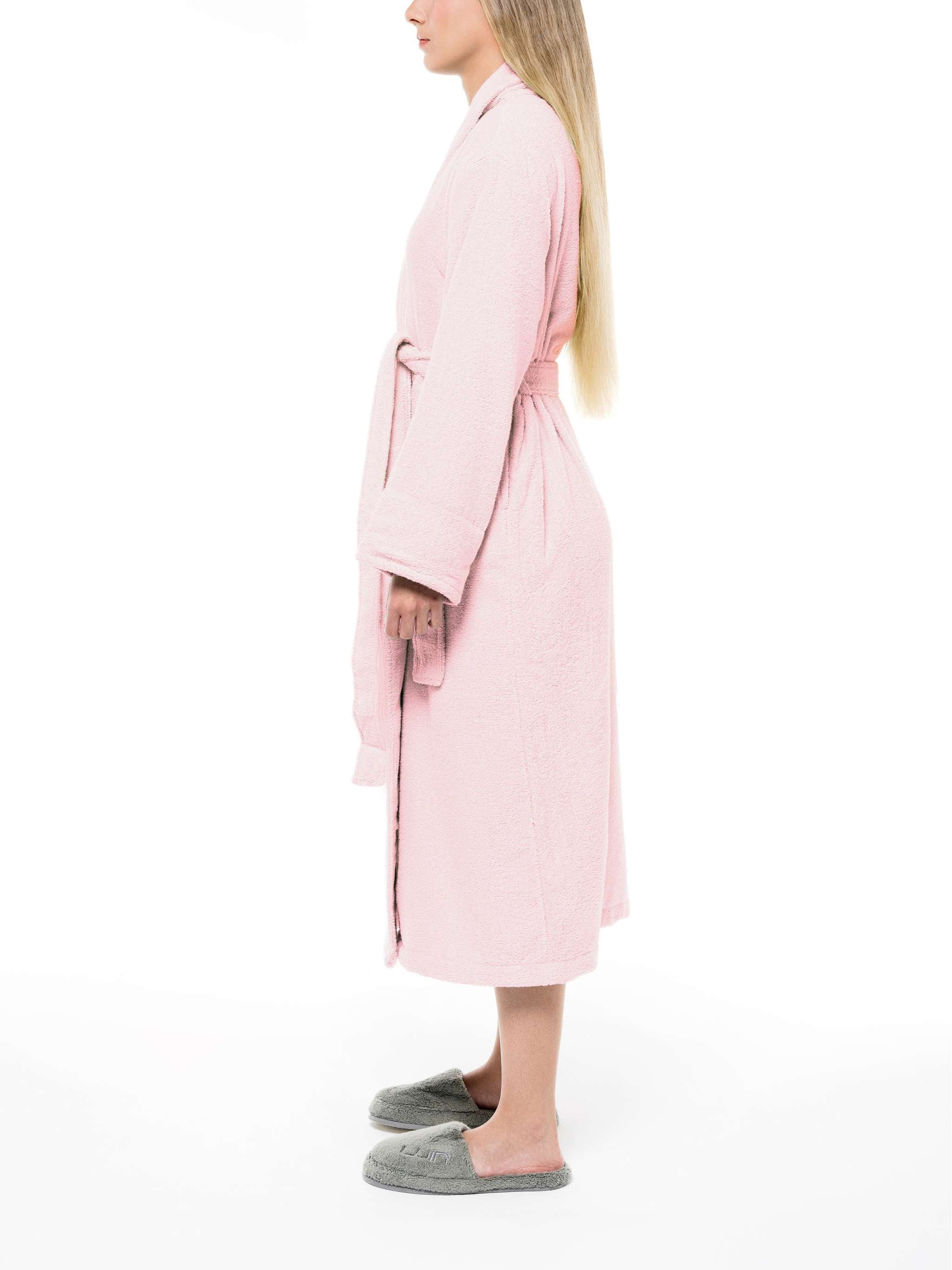 Bata de baño, tamaño M, color rosado - Image 5