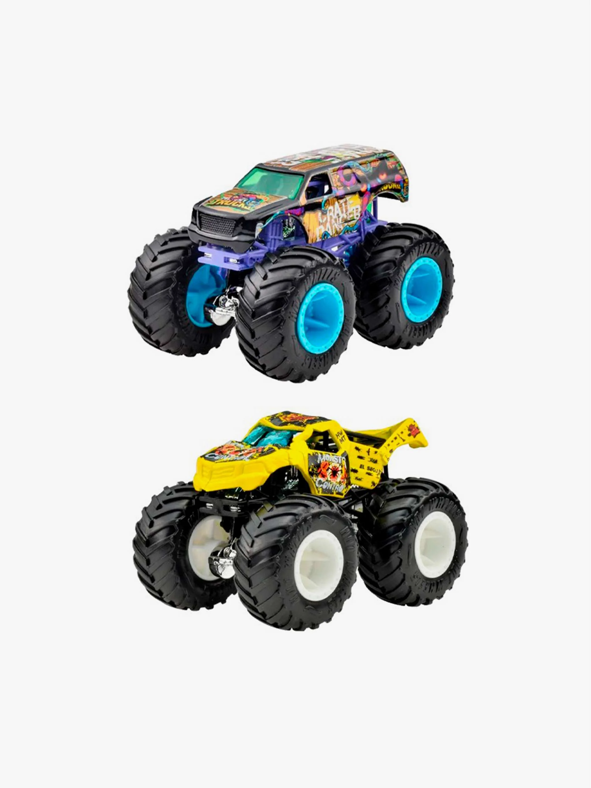Juguete Duplo - Hot Wheels Monstertrucks 3 demolición, piezas grandes y juego de demolición, Para Bebés
