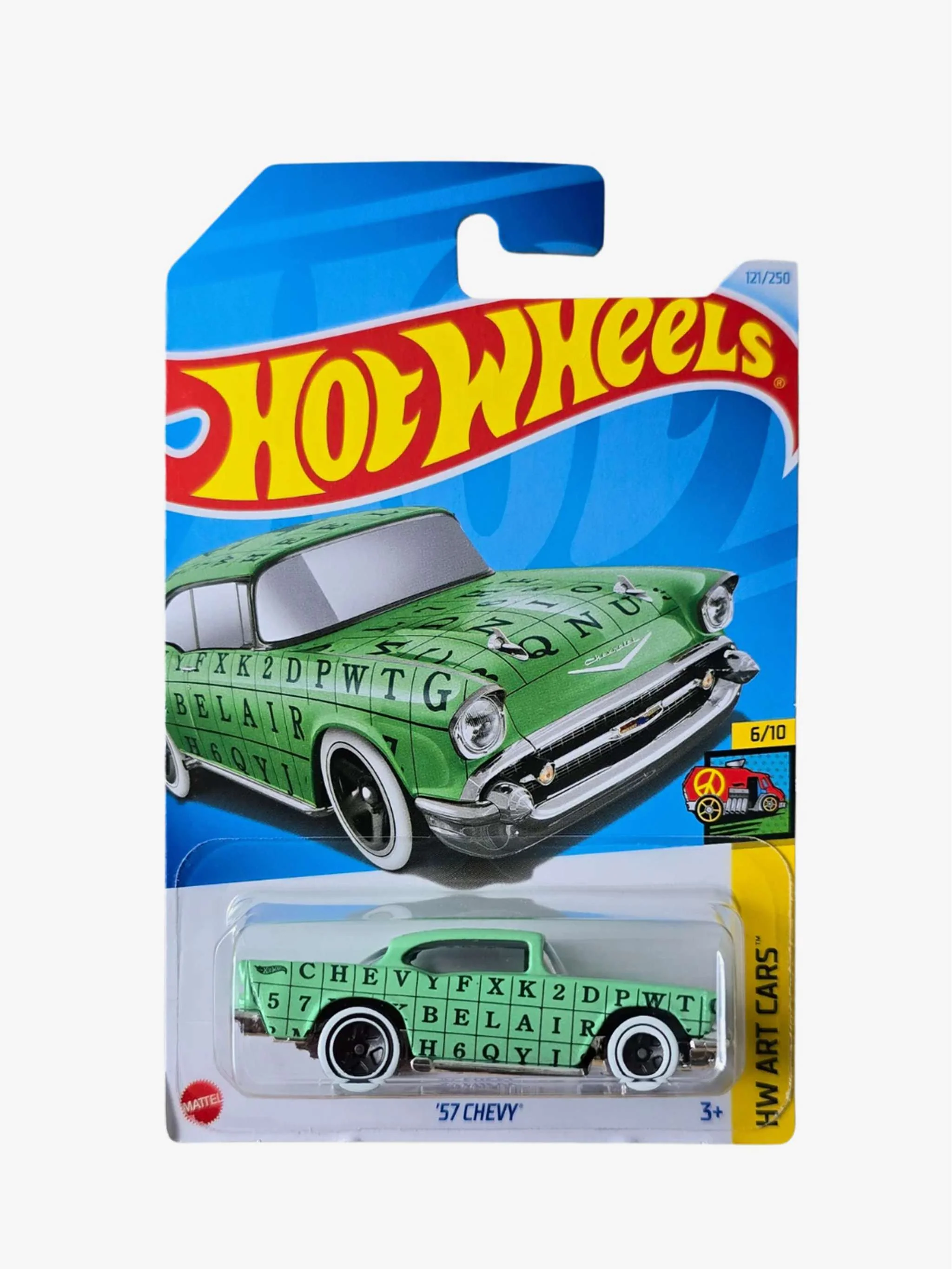 Juguete Hot Wheels carritos - 57 Chevy, coche clásico y colección, para Niños - Image 2