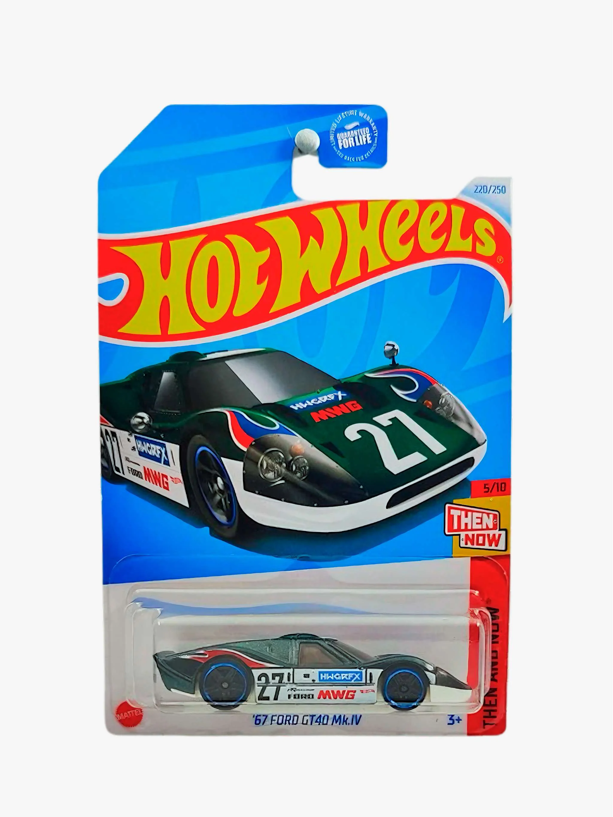 Juguete Hot Wheels carritos - 67 Ford Gt40 MkIv, coche de competición y colección, para Niños - Image 2