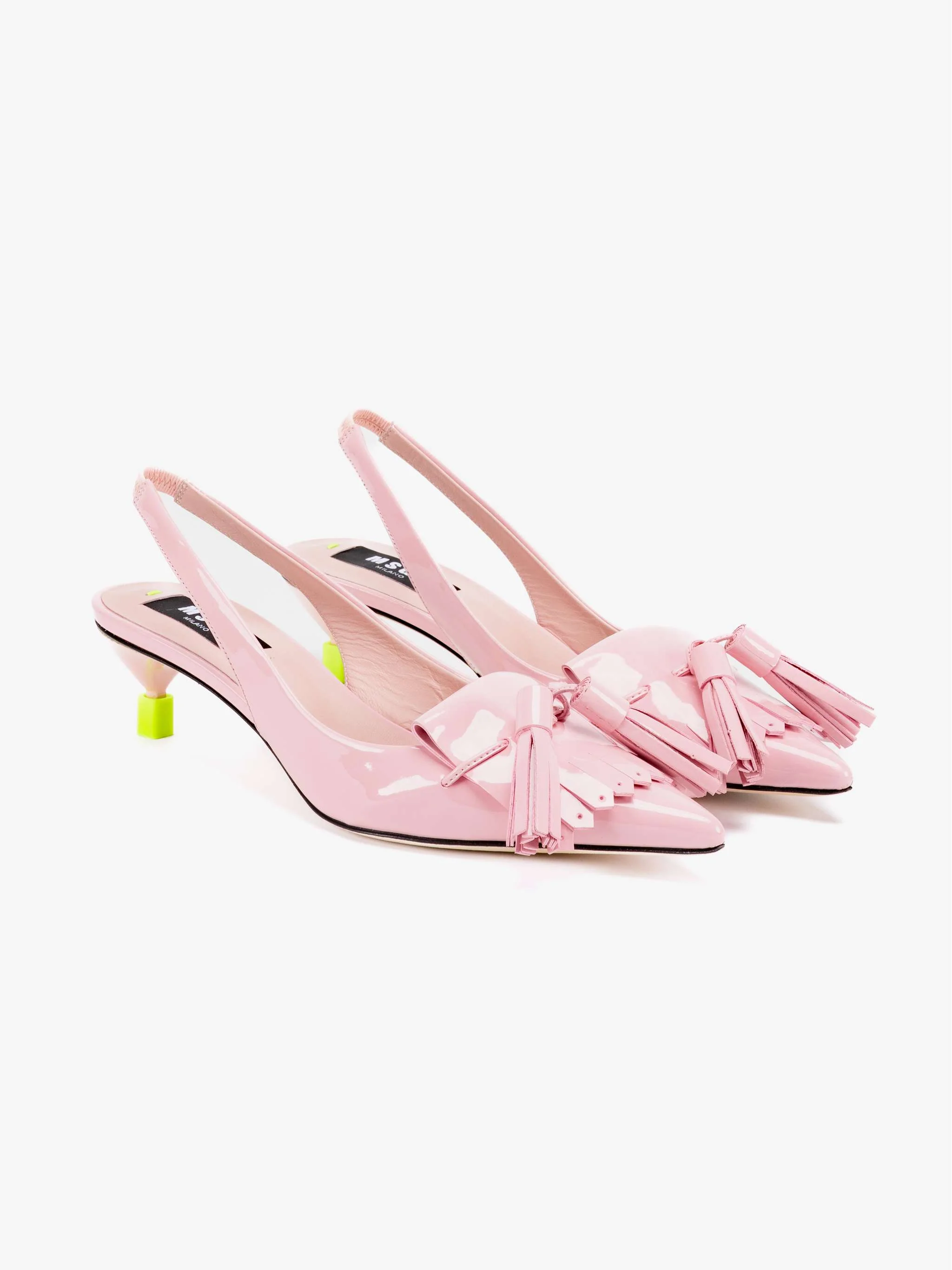Sandalias con tacón, color rosado, para Damas - Image 2
