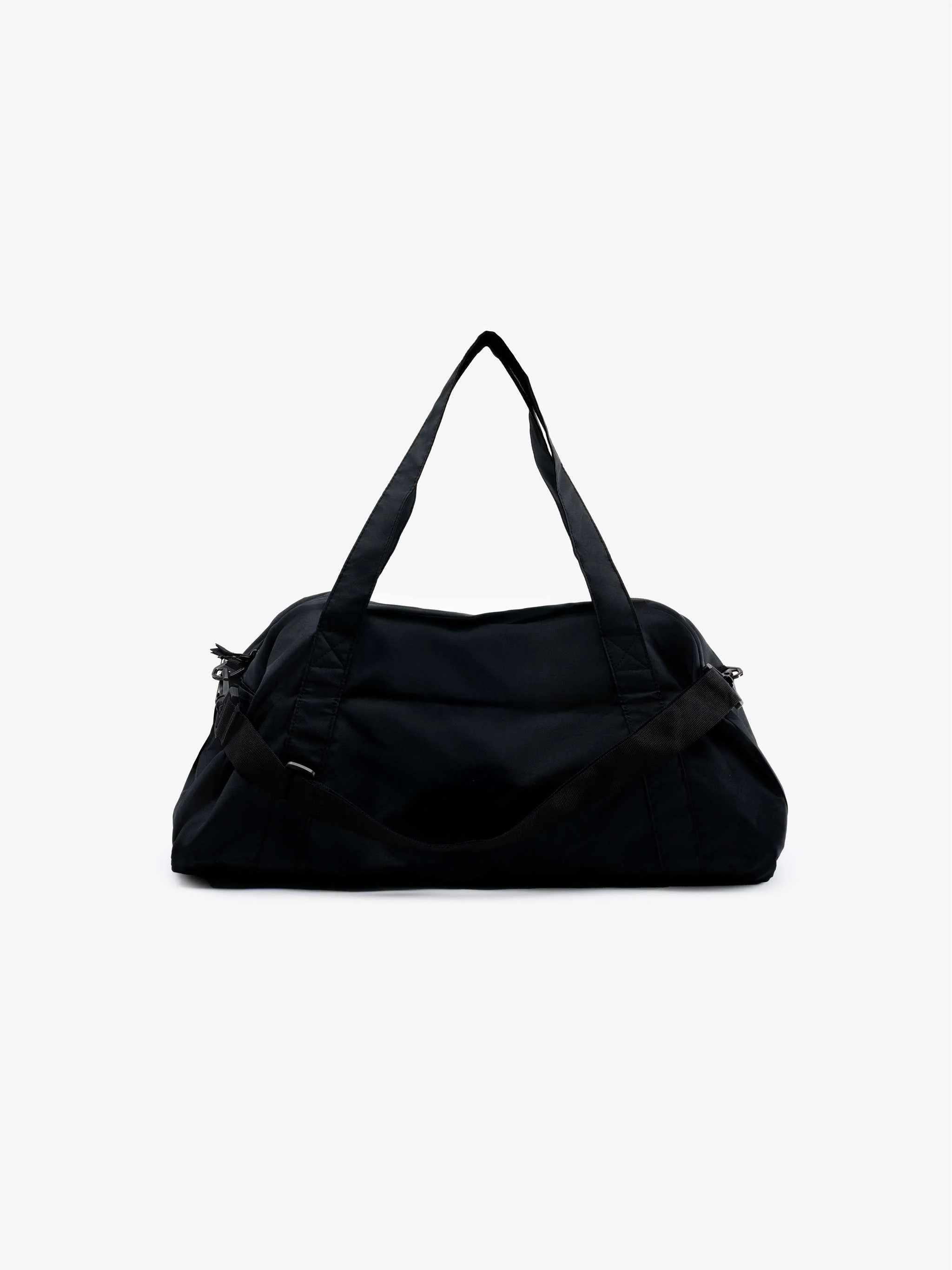Bolso viajero Nike Gym Club Bag, color Negro con Blanco, para Damas - Image 3