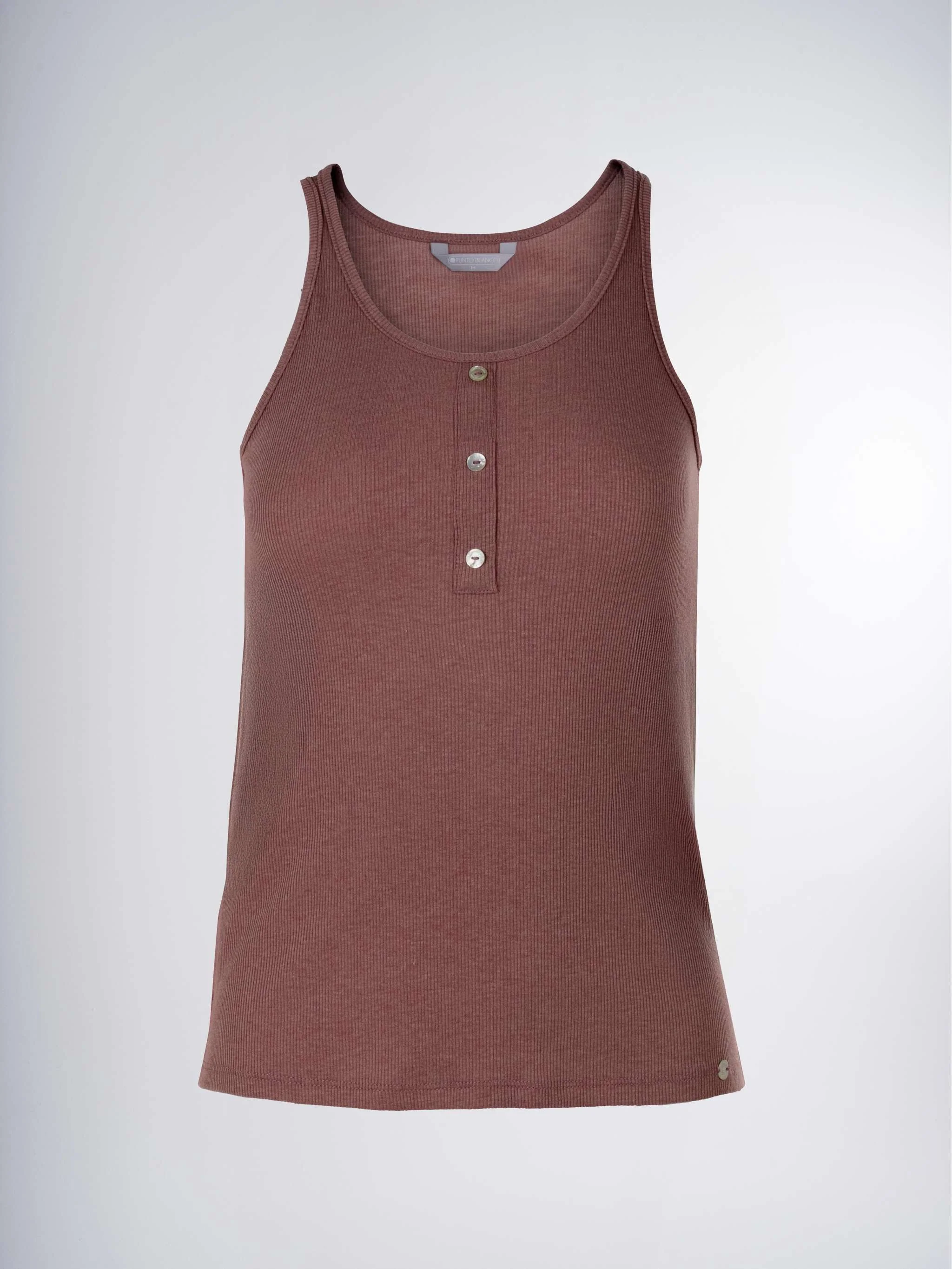 Top sin manga Unakita Too, color palo de rosa, para Damas