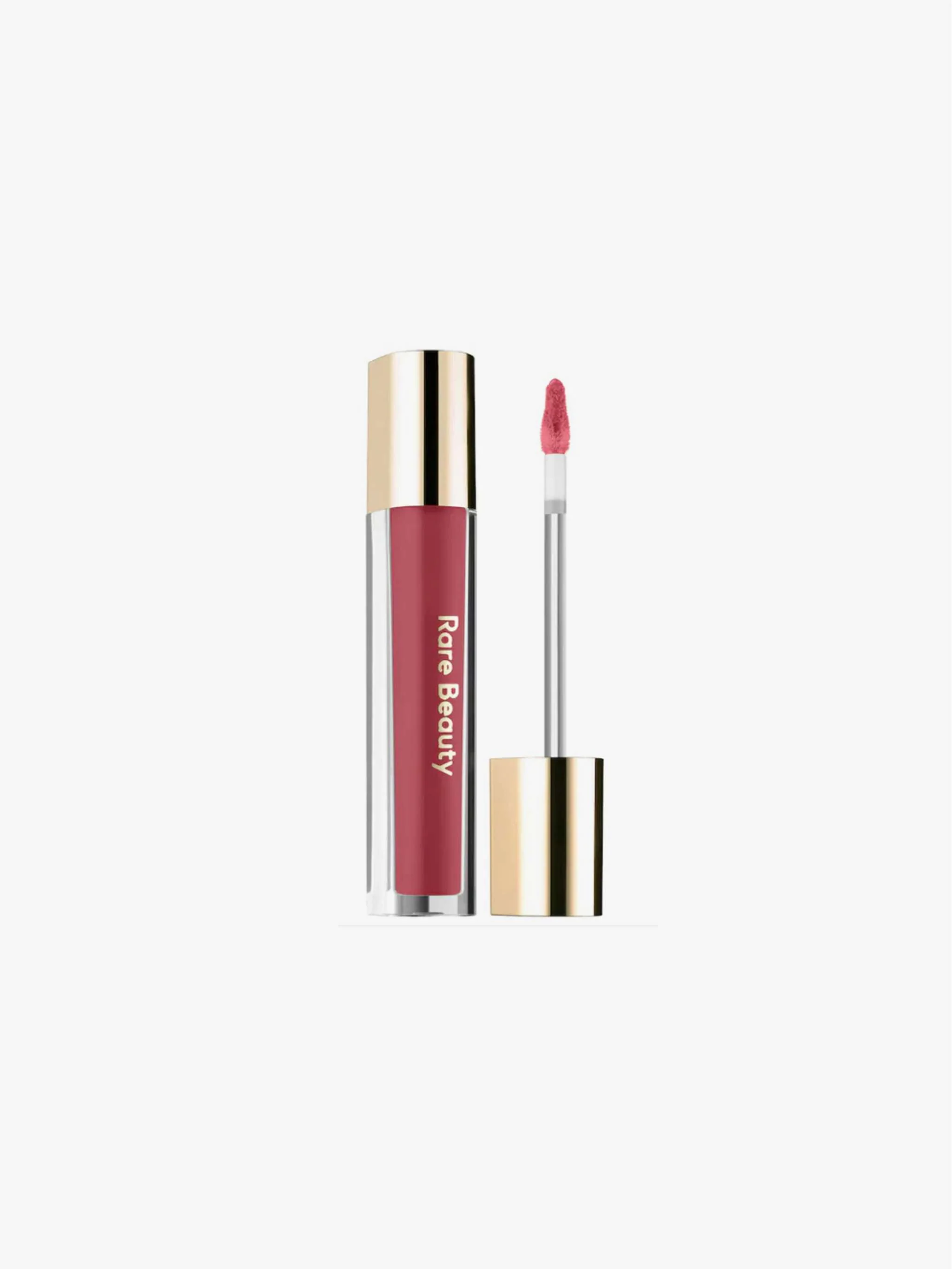 Bálsamo Labial con Brillo Rare Beauty, tono Nearly Mauve, efecto hidratante