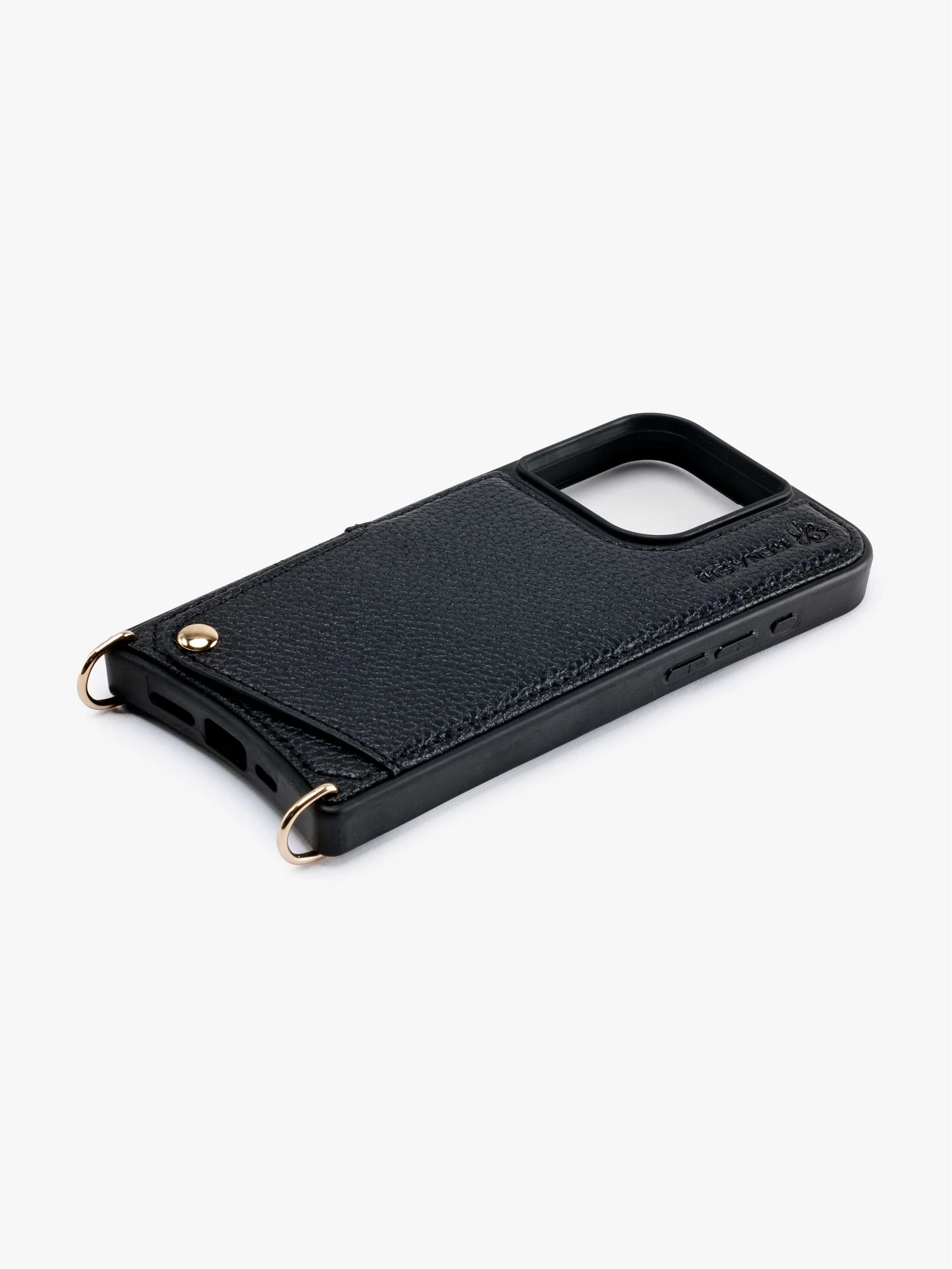 Forro de cuero Renashi para iPhone 15 Pro, color Negro - Image 2