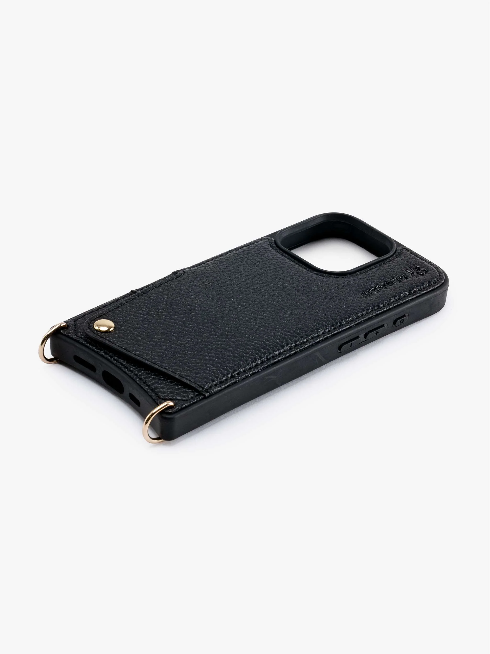 Forro de cuero Renashi para iPhone 16 Pro, color Negro - Image 2