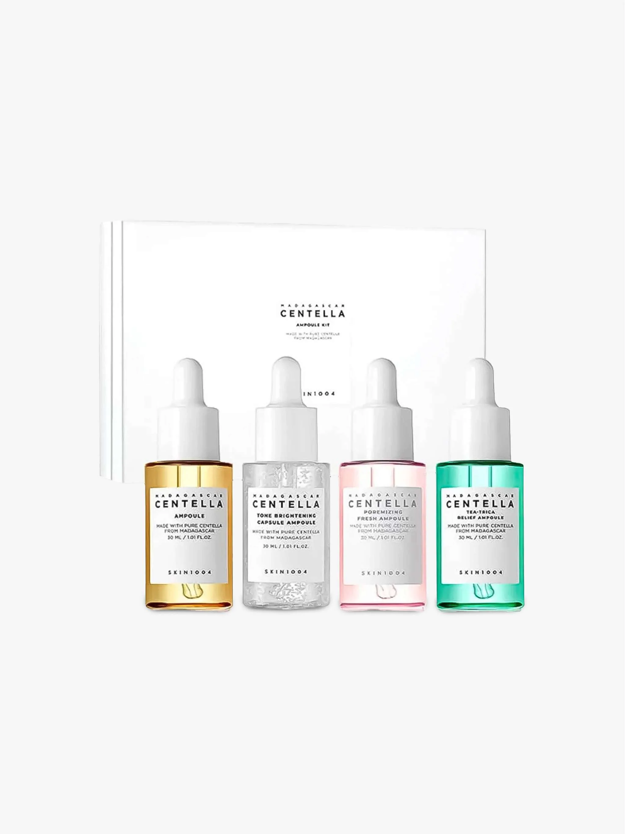 Kit serums Centella multifunción 4pz, tratamiento completo calmante y reparador